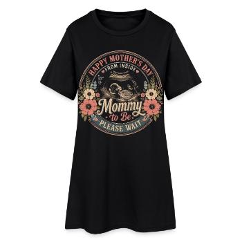 Mama-Geschenk – Frohen Muttertag von Insi - Frauen T-Shirt-Kleid - Schwarz - Vorne