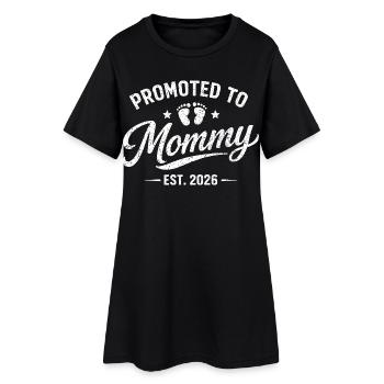 Promue Mommy Est 2026 – Annonce de grossesse - Robe T-shirt Femme - noir - Devant