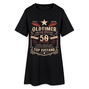 50. Geburtstag Geschenk Mann Oldtimer Vintage 1976 - Frauen T-Shirt-Kleid - Schwarz - Vorne