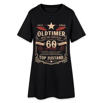 60. Geburtstag Geschenk Mann Oldtimer Vintage 1966 - Frauen T-Shirt-Kleid - Schwarz - Vorne