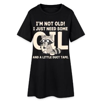 Pas vieux, il a juste besoin de ruban laveur - Robe T-shirt Femme - noir - Devant