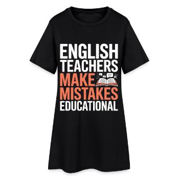 Enseignant d’anglais langue seconde langue seconde : professeur d’anglais fait carrière dans l’enseignement - Robe T-shirt Femme - noir - Devant