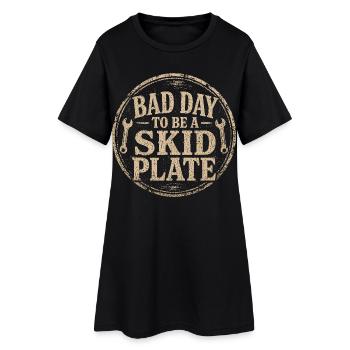 Offroad-Abzeichen: Schlechter Tag für den Huf - Frauen T-Shirt-Kleid - Schwarz - Vorne
