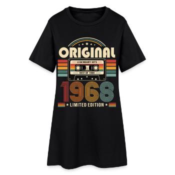 58e anniversaire Gift Man Cassette Best of 1968 - Robe T-shirt Femme - noir - Devant
