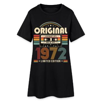 54e anniversaire Gift Man Cassette Best of 1972 - Robe T-shirt Femme - noir - Devant