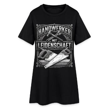 Handwerker Leidenschaft Qualität Tradition - Frauen T-Shirt-Kleid - Schwarz - Vorne