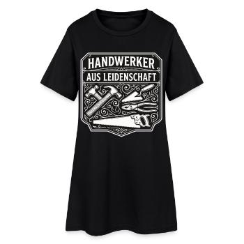 Handwerker Leidenschaft Qualität Tradition - Frauen T-Shirt-Kleid - Schwarz - Vorne