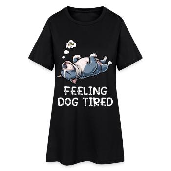 Se sentir fatigué American_Bully propriétaire intimidateur - Robe T-shirt Femme - noir - Devant
