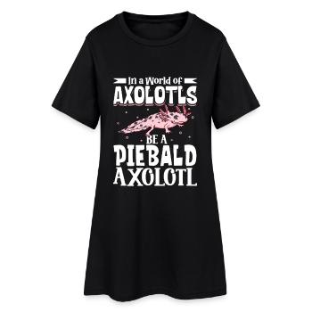 Sois un Axolotl Piebald - Robe T-shirt Femme - noir - Devant
