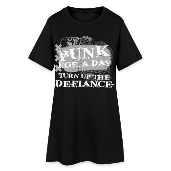 Punk Pour Un Jour - Robe T-shirt Femme - noir - Devant
