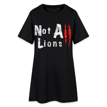 Not All Lions 2... - Robe T-shirt Femme - noir - Devant