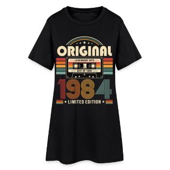 42e anniversaire Gift Man Cassette Best of 1984 - Robe T-shirt Femme - noir - Devant