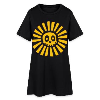 Sunny Skull - Women’s T-Shirt Dress - black - Front