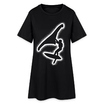Wing Surf Wingsurfing Enfants Garçons Hommes Wingfoil - Robe T-shirt Femme - noir - Devant