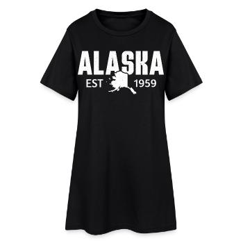 Alaska Est 1959 Retro Vintage - Women’s T-Shirt Dress - black - Front