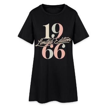 Limited Edition 1966 Vintage Geburtstag - Frauen T-Shirt-Kleid - Schwarz - Vorne