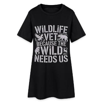 Vétérinaire de la faune parce que la nature a besoin de soins pour les animaux - Robe T-shirt Femme - noir - Devant