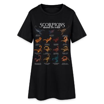 Skorpione der Welt - Frauen T-Shirt-Kleid - Schwarz - Vorne