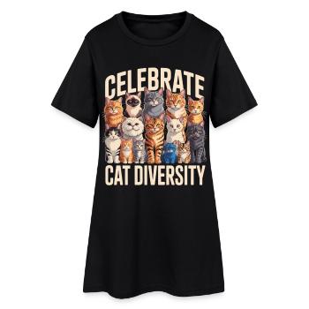 Célébrez la diversité des chats Chats - Robe T-shirt Femme - noir - Devant