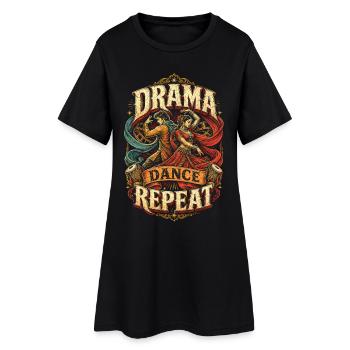 Bollywood - Robe T-shirt Femme - noir - Devant