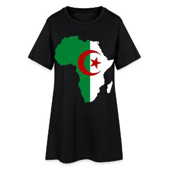 Algerien_Flagge_Afrika - Robe T-shirt Femme - noir - Devant