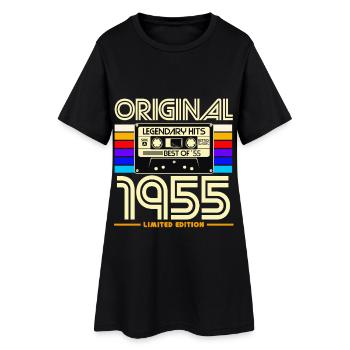 Original 1955 Hits Rétro - Robe T-shirt Femme - noir - Devant
