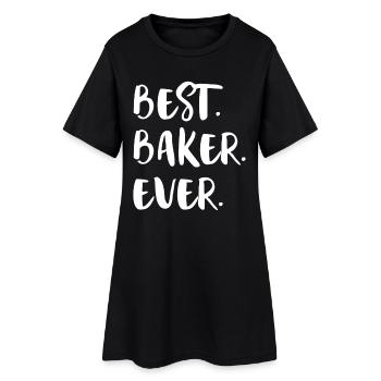 Best Baker Ever Beste Bäckerin Aller Zeiten - Women’s T-Shirt Dress - black - Front