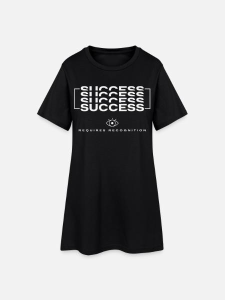 Projecteur signature - Succès - Robe T-shirt Femme - noir