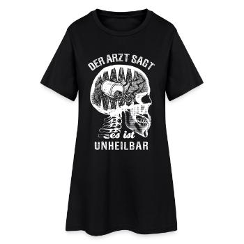 Der Arzt sagt es ist unheilbar - Backgammon - Frauen T-Shirt-Kleid - Schwarz - Vorne