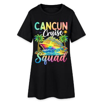 Cancun Cruise Squad - Women’s T-Shirt Dress - black - Front