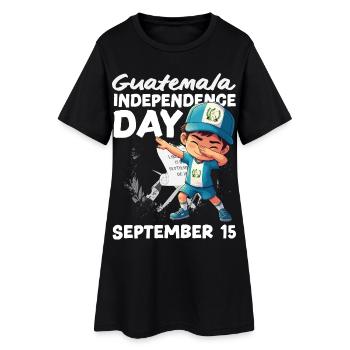 T-shirt Drapeau du Guatemala Fierté & Chapín Maison - Robe T-shirt Femme - noir - Devant