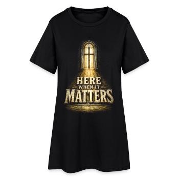 Chapelain, clerc, pasteur, ici quand cela compte - Robe T-shirt Femme - noir - Devant