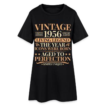 Living Legend 1956 – 70th Birthday Retro - Women’s T-Shirt Dress - black - Front