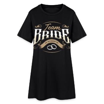 Équipe Mariée 2027 - Robe T-shirt Femme - noir - Devant