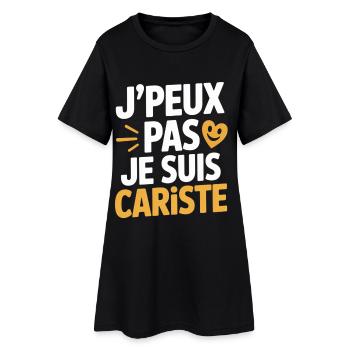 T-Shirt Humour Cariste Chariot Élévateur Gerbeur - Robe T-shirt Femme - noir - Devant