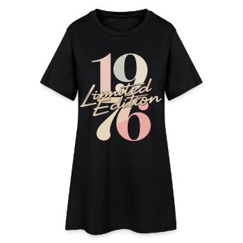 Édition limitée 1976 anniversaire vintage - Robe T-shirt Femme - noir - Devant