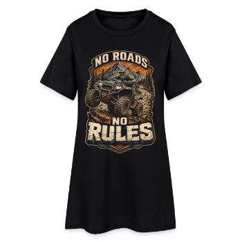 ATV Quad Driving Quad Quad Riders No Roads no Rules - Women’s T-Shirt Dress - black - Front