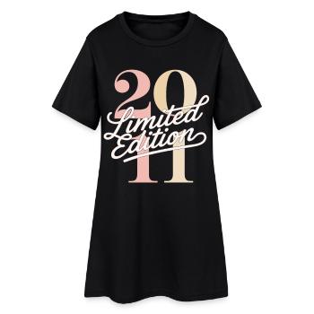 2011 Limited Edition Birthday - Women’s T-Shirt Dress - black - Front