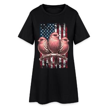 Red Factor Canary US Roter Kanarienvogel - Women’s T-Shirt Dress - black - Front