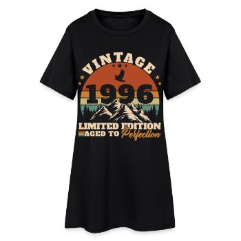 1996 Vintage Rétro Cadeau D'anniversaire - Robe T-shirt Femme - noir - Devant