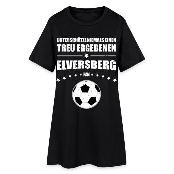 Treu ergebener Elversberg Fan Geschenk | Retro  - Frauen T-Shirt-Kleid - Schwarz - Vorne