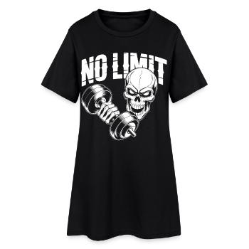 Entraînement du crâne - Robe T-shirt Femme - noir - Devant