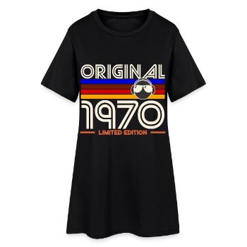 Original 1970 Edition Limité - Robe T-shirt Femme - noir - Devant