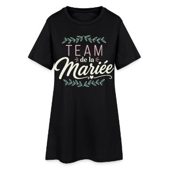 Team de La Mariée EVJF - Robe T-shirt Femme - noir - Devant