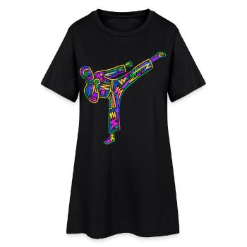 Taekwondo Arts martiaux Karaté Colorés pour enfants - Robe T-shirt Femme - noir - Devant