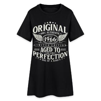 1966 Vintage Anniversaire Vintage Rétro Cadeau - Robe T-shirt Femme - noir - Devant