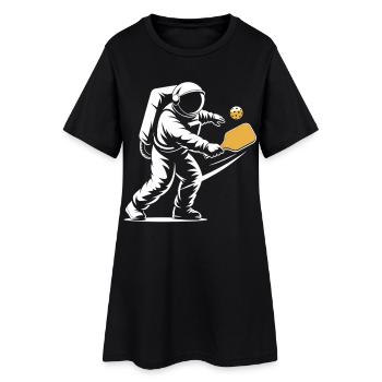 T-shirt Astronaute Pickleball - Motif Astronaute - Robe T-shirt Femme - noir - Devant