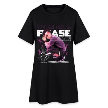 Punk For A Day This Is A Phase Again - Women’s T-Shirt Dress - black - Front