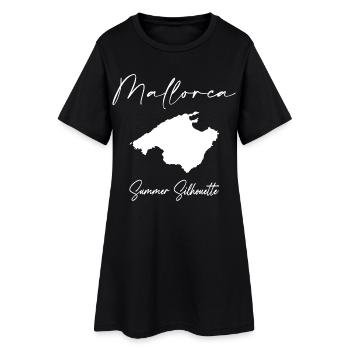 Mallorca - Frauen T-Shirt-Kleid - Schwarz - Vorne