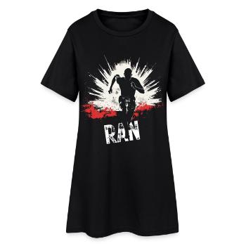 Conception de coureurs à pied et de sprint - Robe T-shirt Femme - noir - Devant